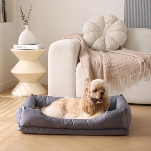 Qpets® Dog Couch, Soft Couch-Style Pet Bed Resting Sleeping Sofa, 210 Oxford Cloth Waterproof, Anti-Slip Anti-Scratch Washable Dog Bed for Small Medium Pets Indoor Outdoor Use (75x55x19cm) Qpets® Dog Couch, Soft Couch-Style Pet Bed Resting Sleeping Sofa, 210 Oxford Cloth Waterproof, Anti-Slip Anti-Scratch Washable Dog Bed for Small Medium Pets Indoor Outdoor Use (75x55x19cm)